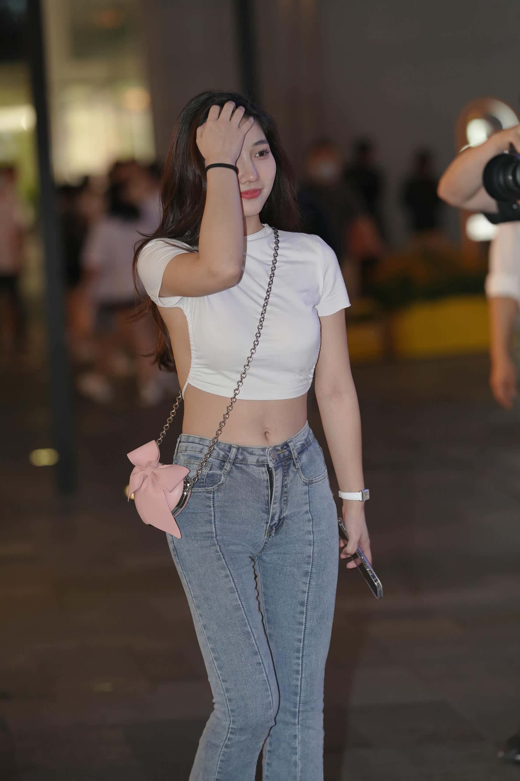 图片[4]-P0277 甜美动人喇叭牛仔裤【137P】1.98GB-素人网