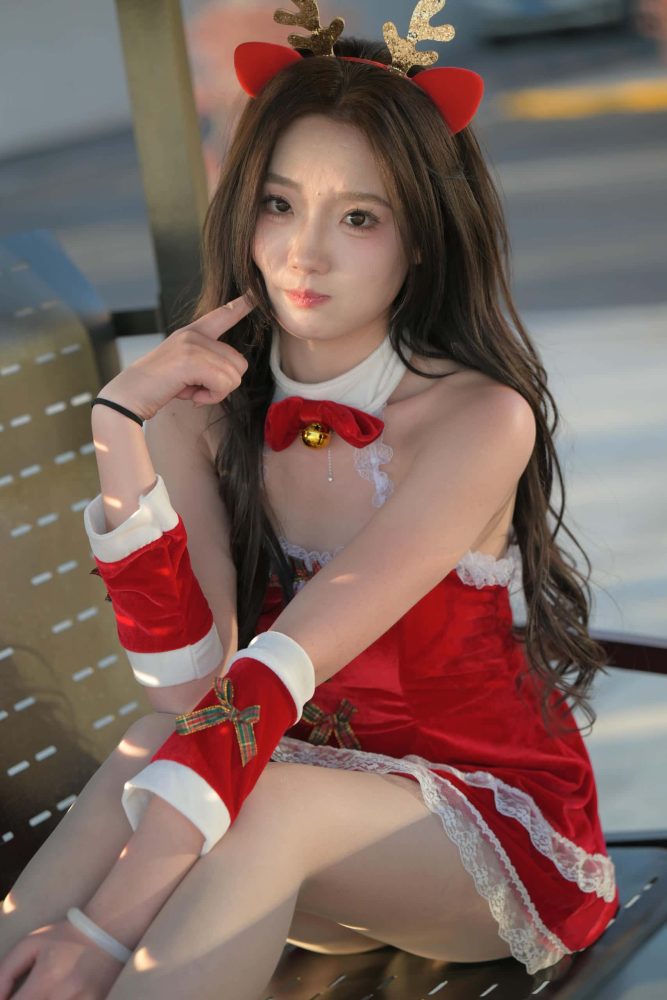 P0242 圣诞装扮的可爱小姐姐【1096P】18.1GB-素人网