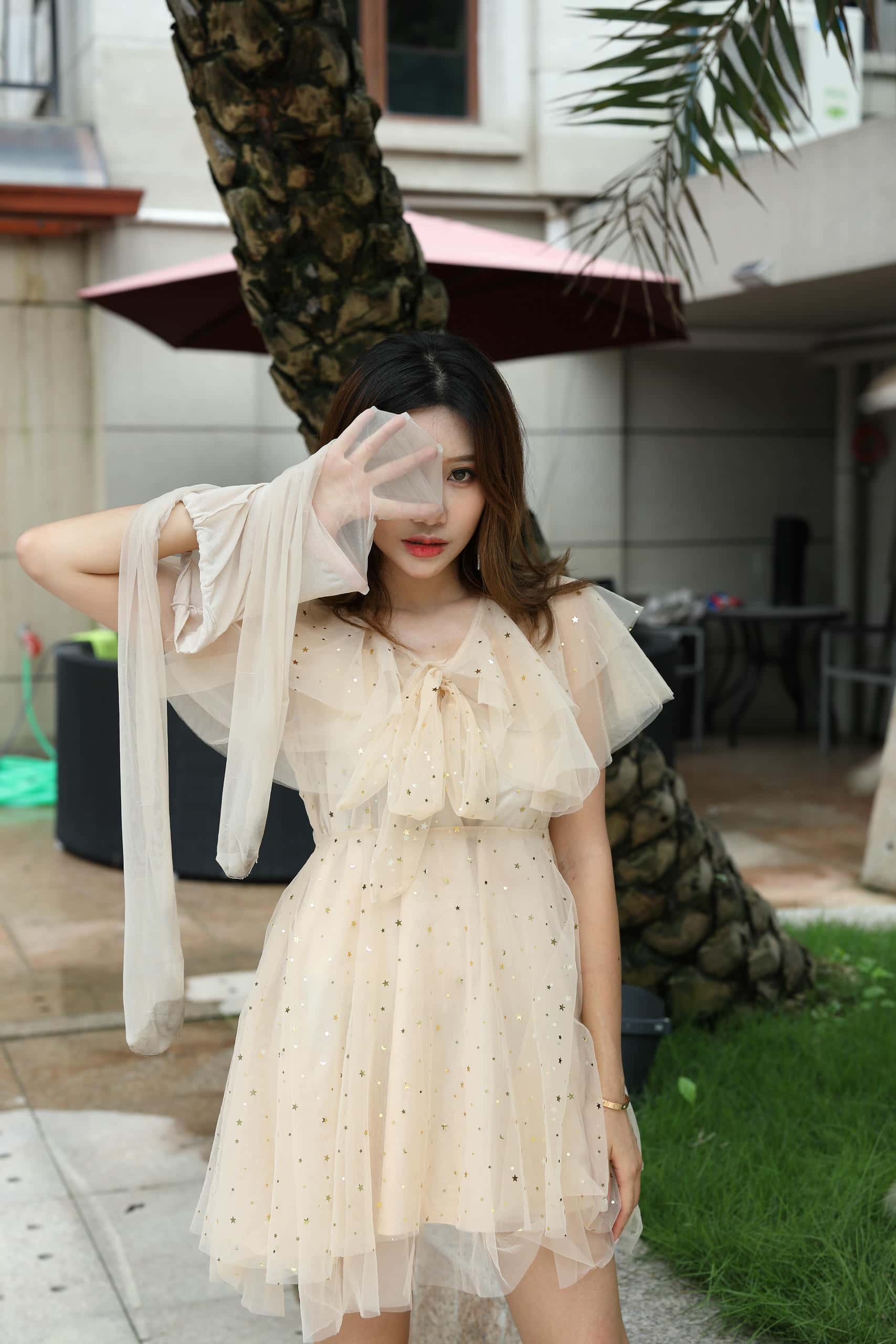 图片[1]-P0295 穿白丝的连衣裙少女【197P】2.2GB-素人网